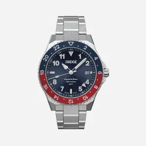 Ridge Land & Sea GMT Watch 42mm - Alpine Navy