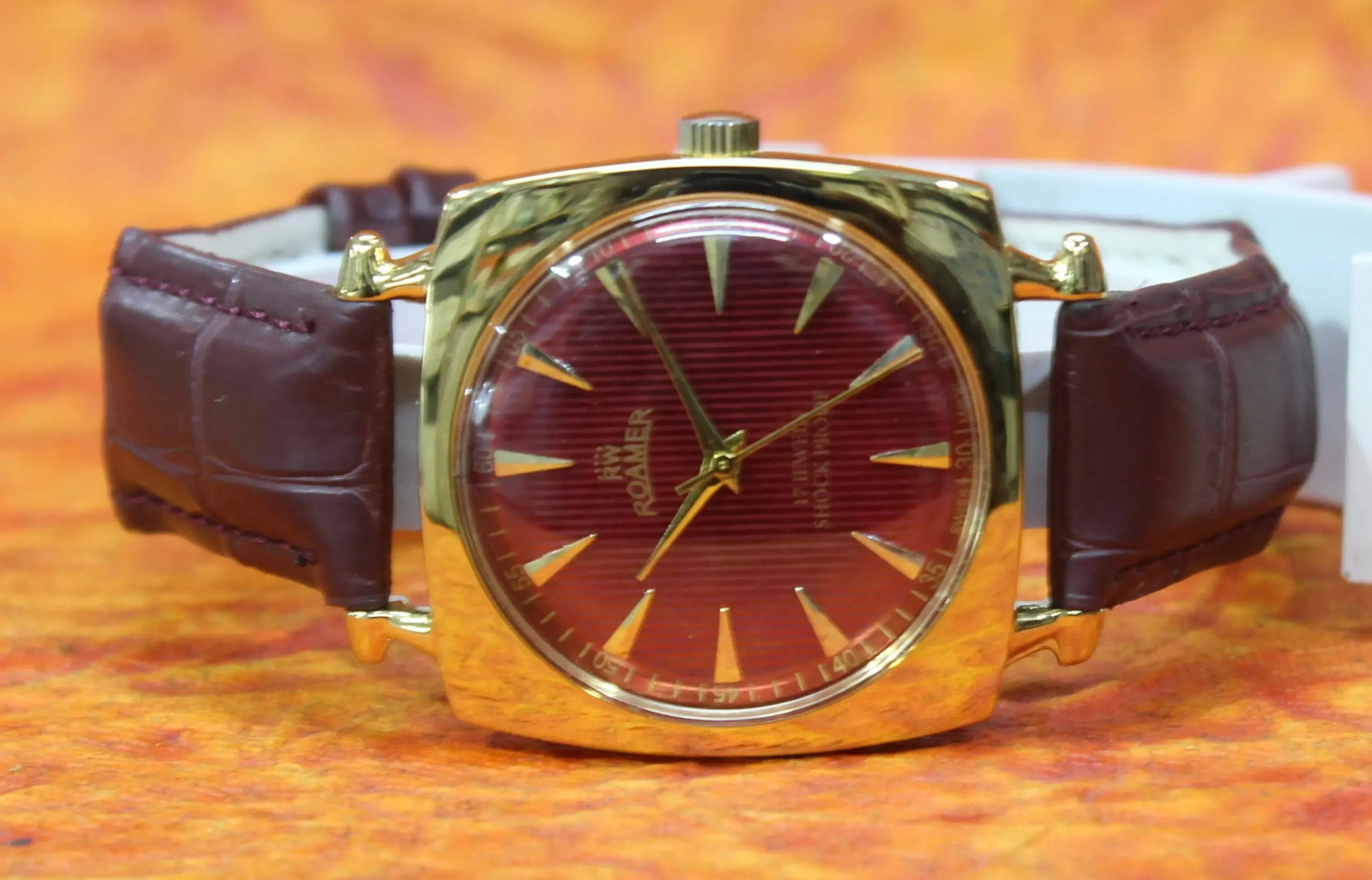 Roamer Vintage Wristwatch 17 Jewels FHF ST96 Mechanical Hand Winding Swiss Made Movement