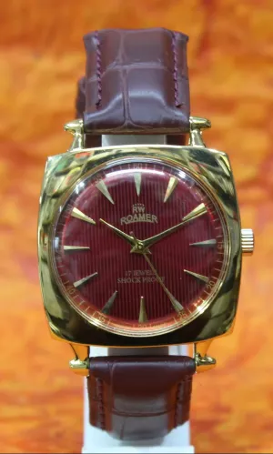 Roamer Vintage Wristwatch 17 Jewels FHF ST96 Mechanical Hand Winding Swiss Made Movement