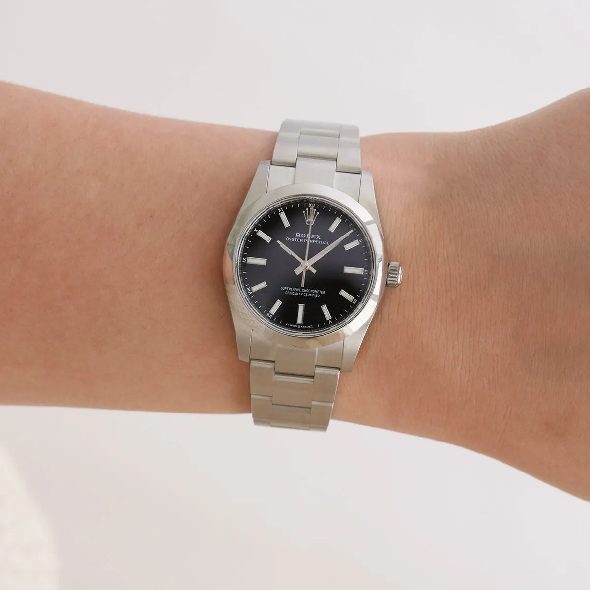 Rolex, Oyster Perpetual 34, Oystersteel | Pre-Owned | 124200 - 2021