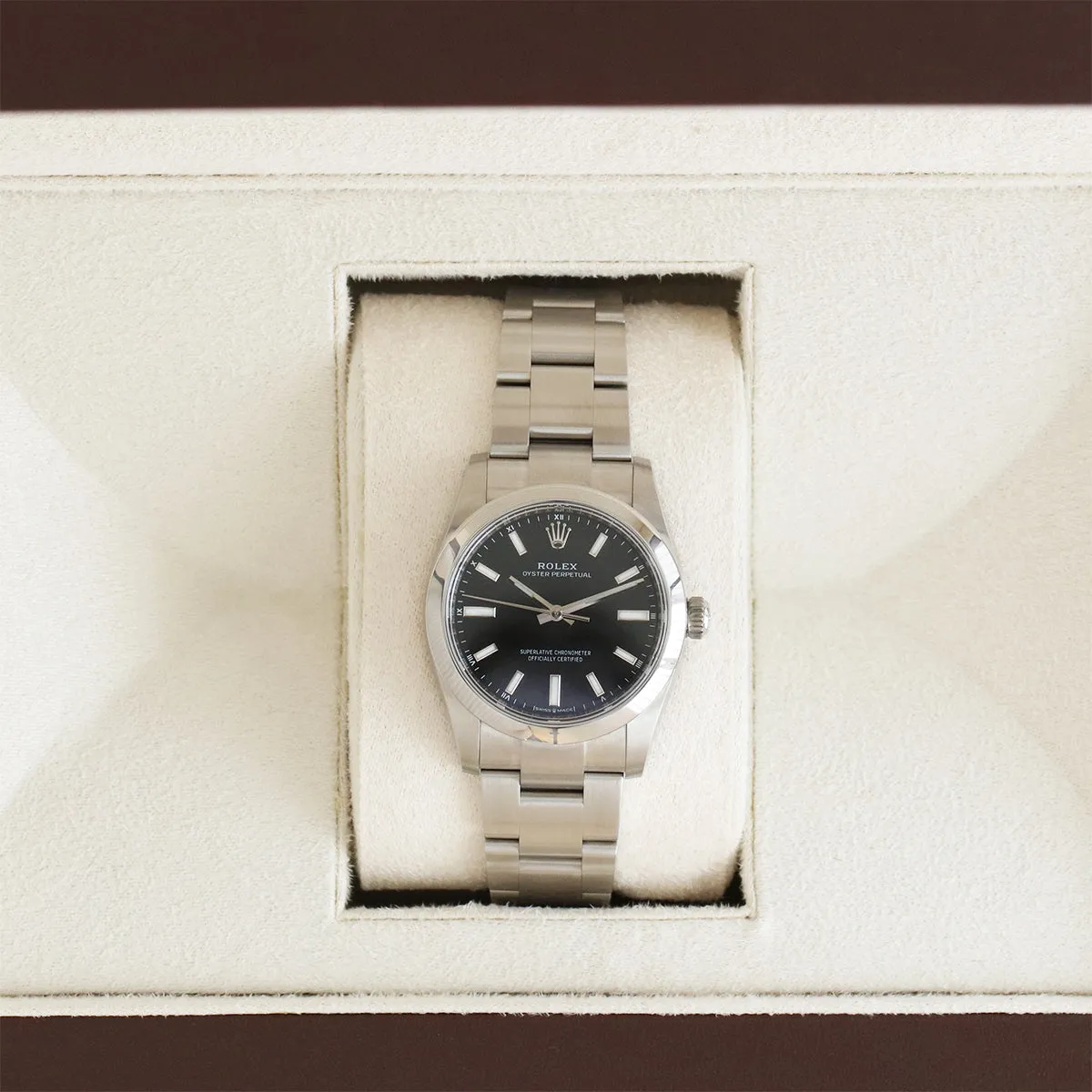 Rolex, Oyster Perpetual 34, Oystersteel | Pre-Owned | 124200 - 2021