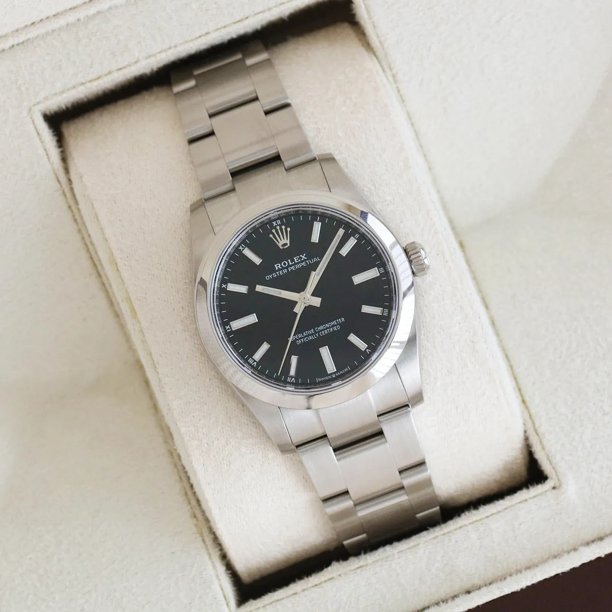 Rolex, Oyster Perpetual 34, Oystersteel | Pre-Owned | 124200 - 2021