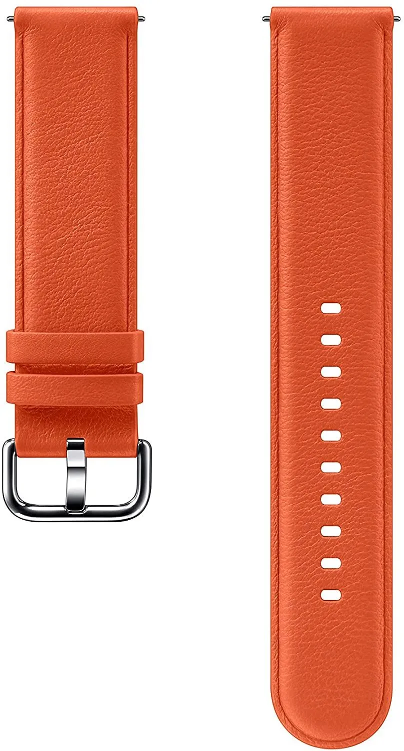 Samsung Galaxy Watch Active 2 Leather Band 20mm Orange - ET-SLR82MOEGWW