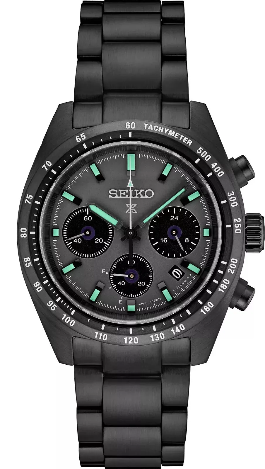 Seiko Prospex Speedtimer Solar Chronograph 39.0 mm Gray Dial Men's Watch (SSC917)