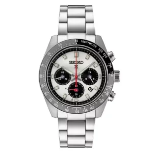 Seiko Prospex Speedtimer Solar Chronograph 41.4 mm Silver Dial Men's Watch (SSC911)