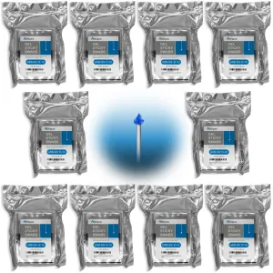 Sensor Glue Sticks ESD | 1.8 mm Water Drop Shape Head, 100 Swabs, Blue, Medium Viscosity, Stainless Steel | Anti Static Dust Rods for Sensors, LCD, Semiconductors, PCB, Watches (GSB-SS-D-100)