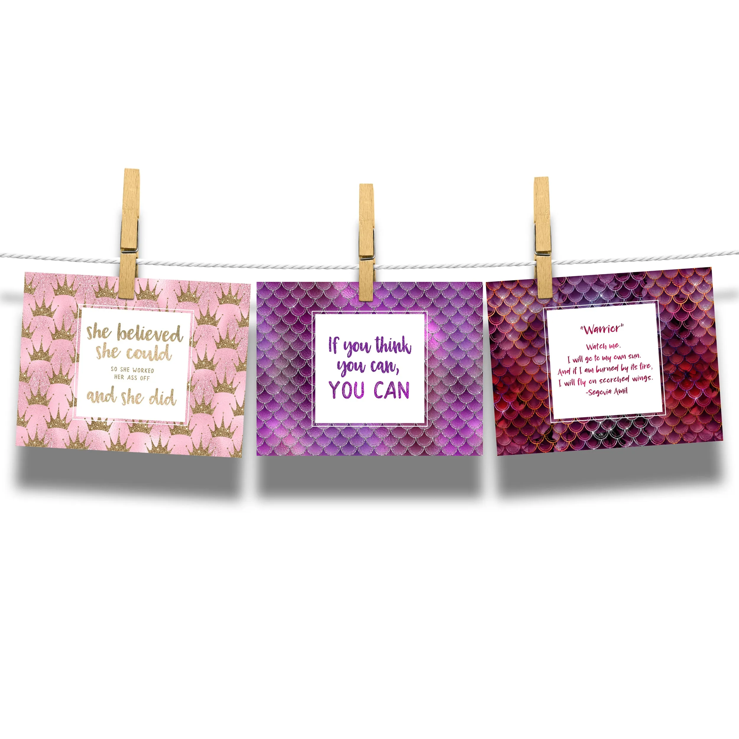 Siren Anthology 15-Card Postcard Collection of Encouraging & Empowering Mermaid Premium Glossy Postcards