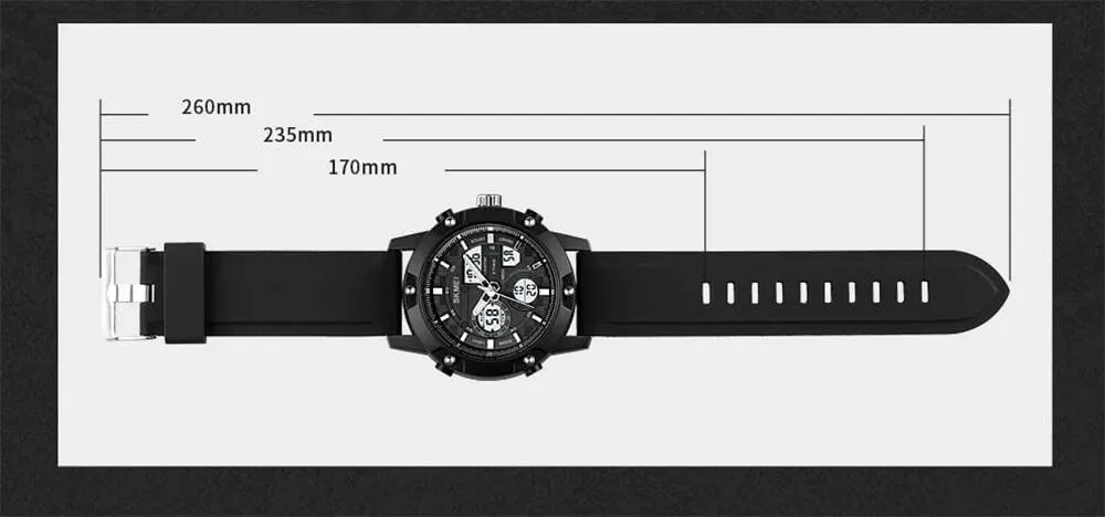 Skmei 1757 Original Multi Function Analog Digital Watch For MEN