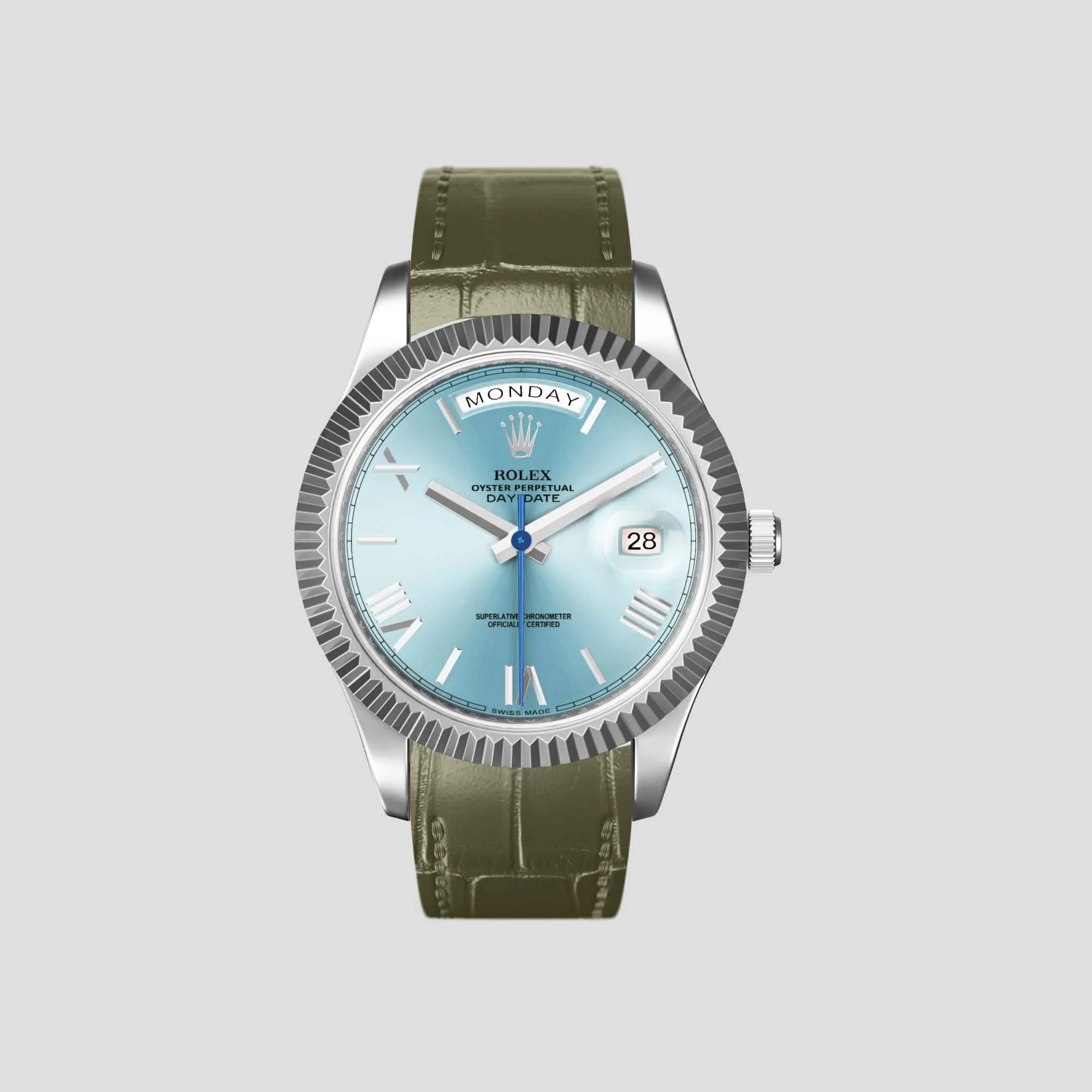 Sport Band For Rolex Day-Date 36mm In Alligator