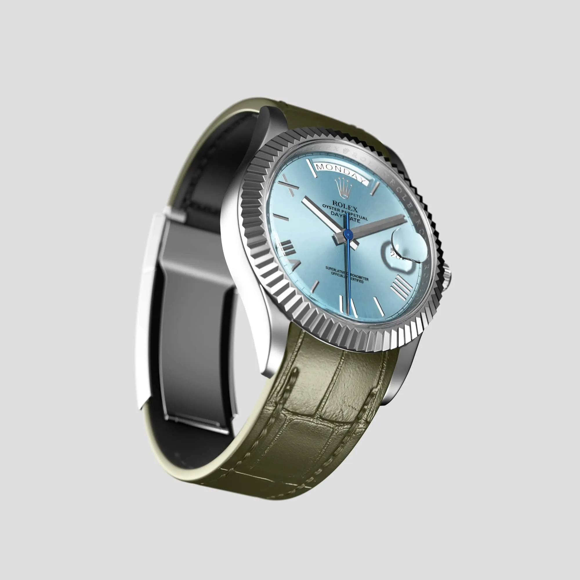 Sport Band For Rolex Day-Date 36mm In Alligator