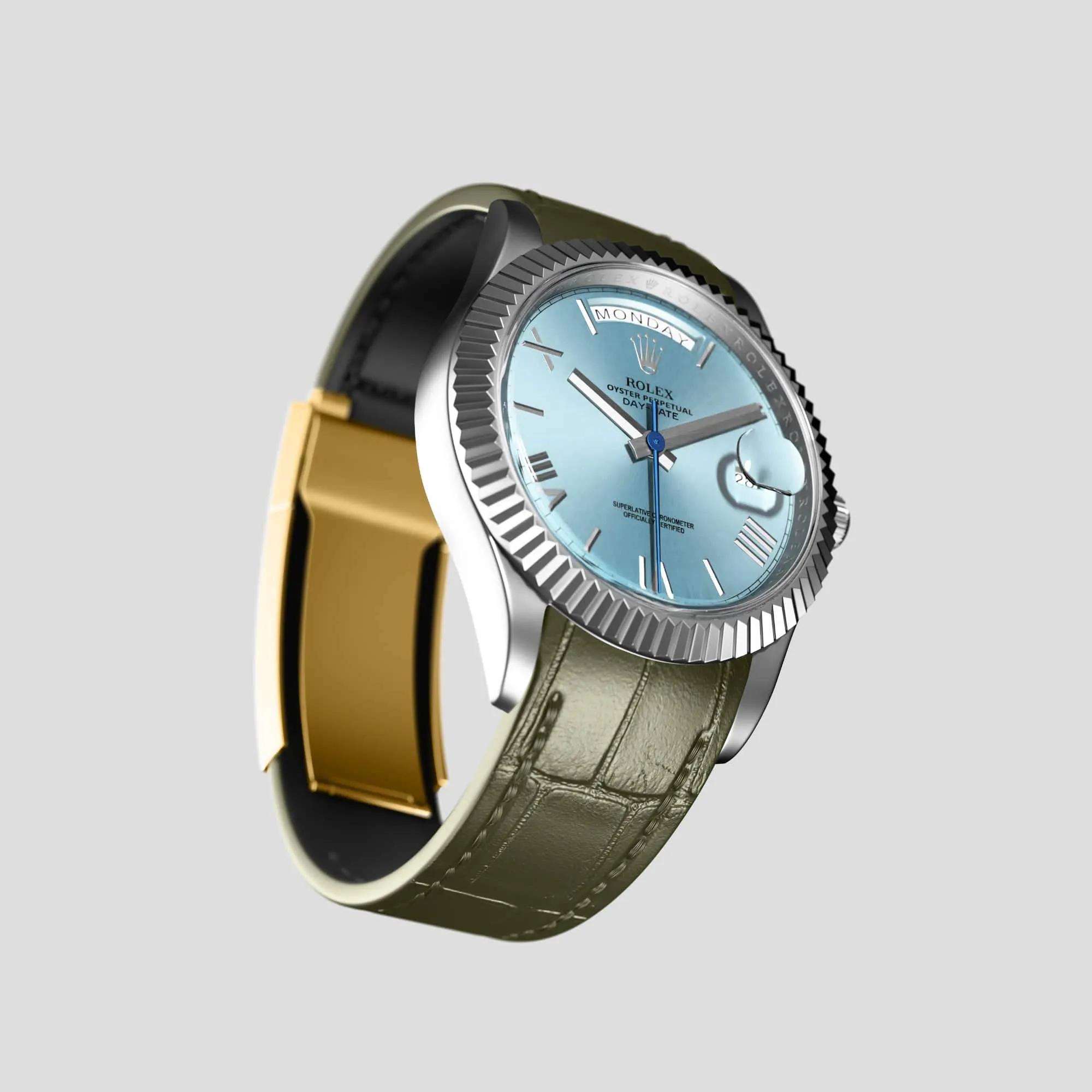 Sport Band For Rolex Day-Date 36mm In Alligator
