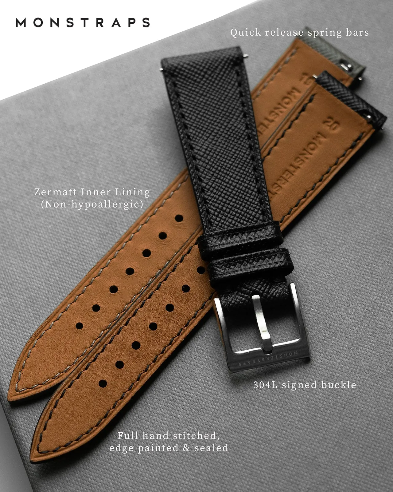 Suede Leather Strap (Sky Blue)