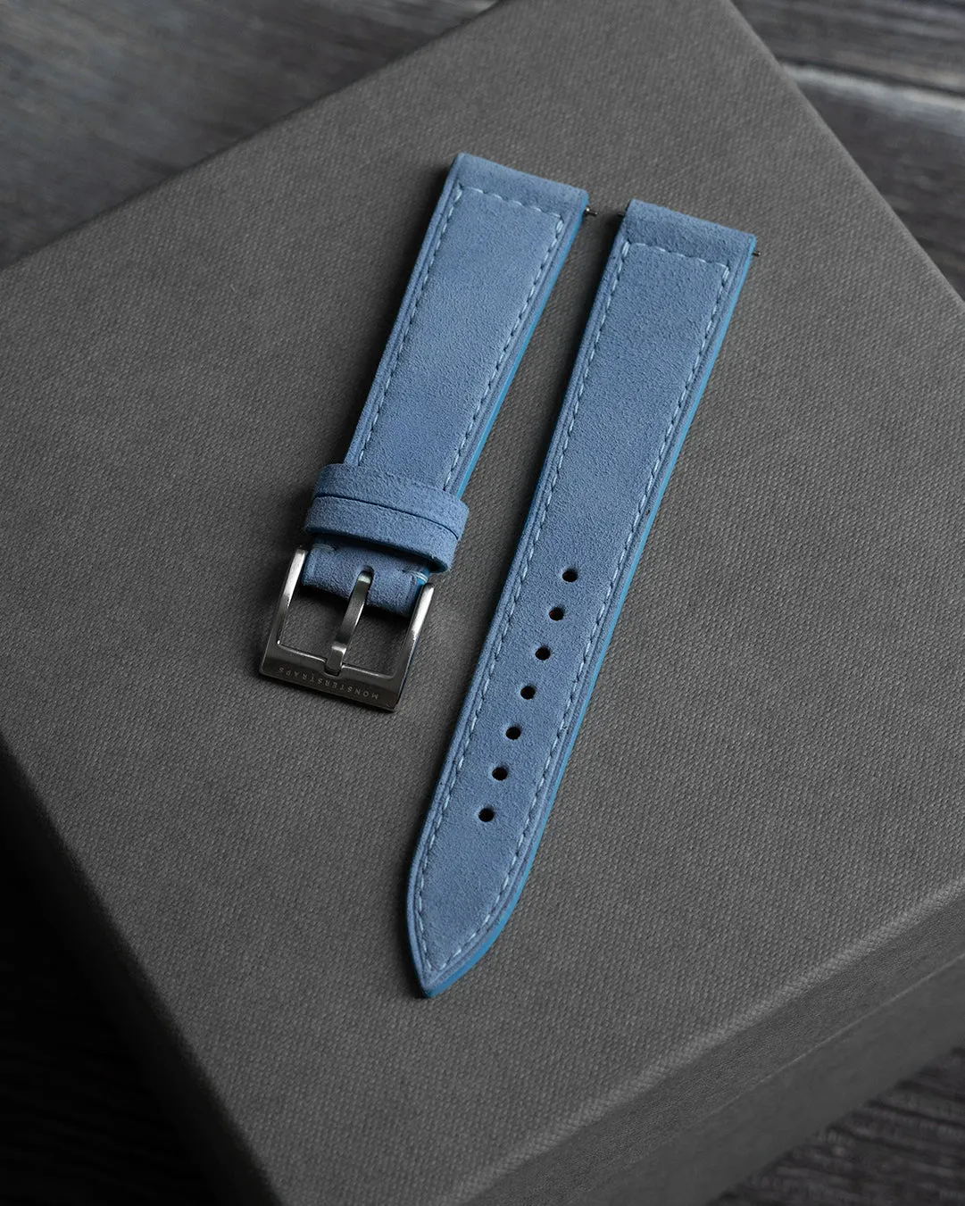 Suede Leather Strap (Sky Blue)