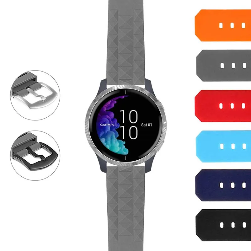 Super Waffle Rubber Strap for Garmin Forerunner 745