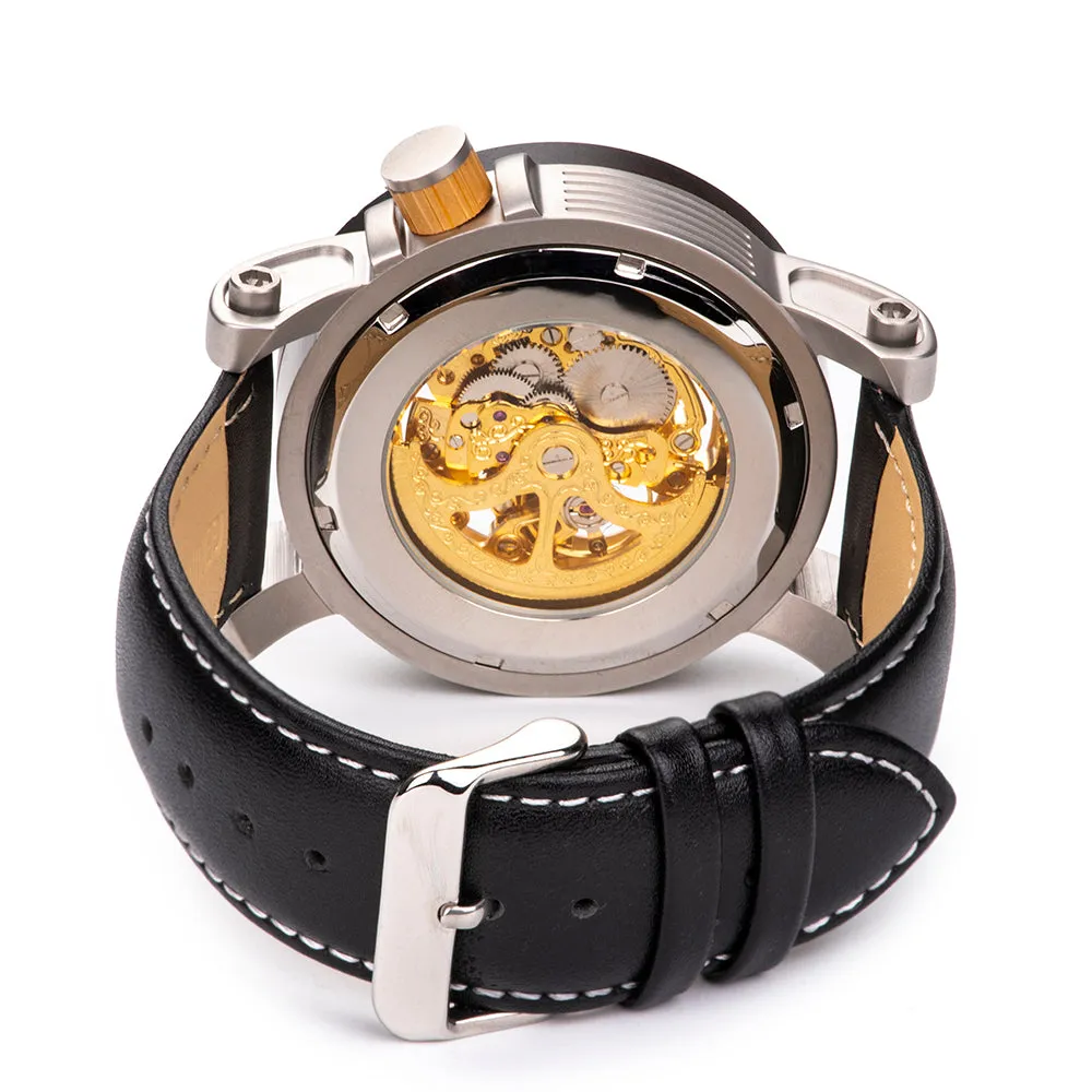 Synergy Wood/Leather Watch
