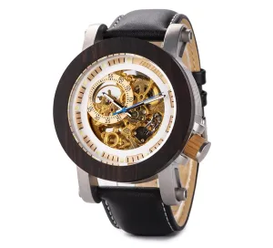 Synergy Wood/Leather Watch