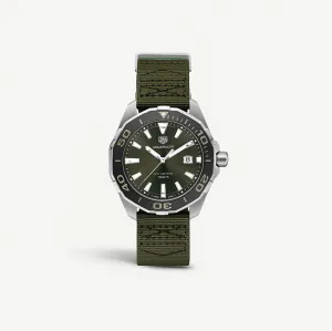 TAG Heuer Aquaracer Quartz Stainless Steel Round Dial Mens Watch WAY101E.FC8222