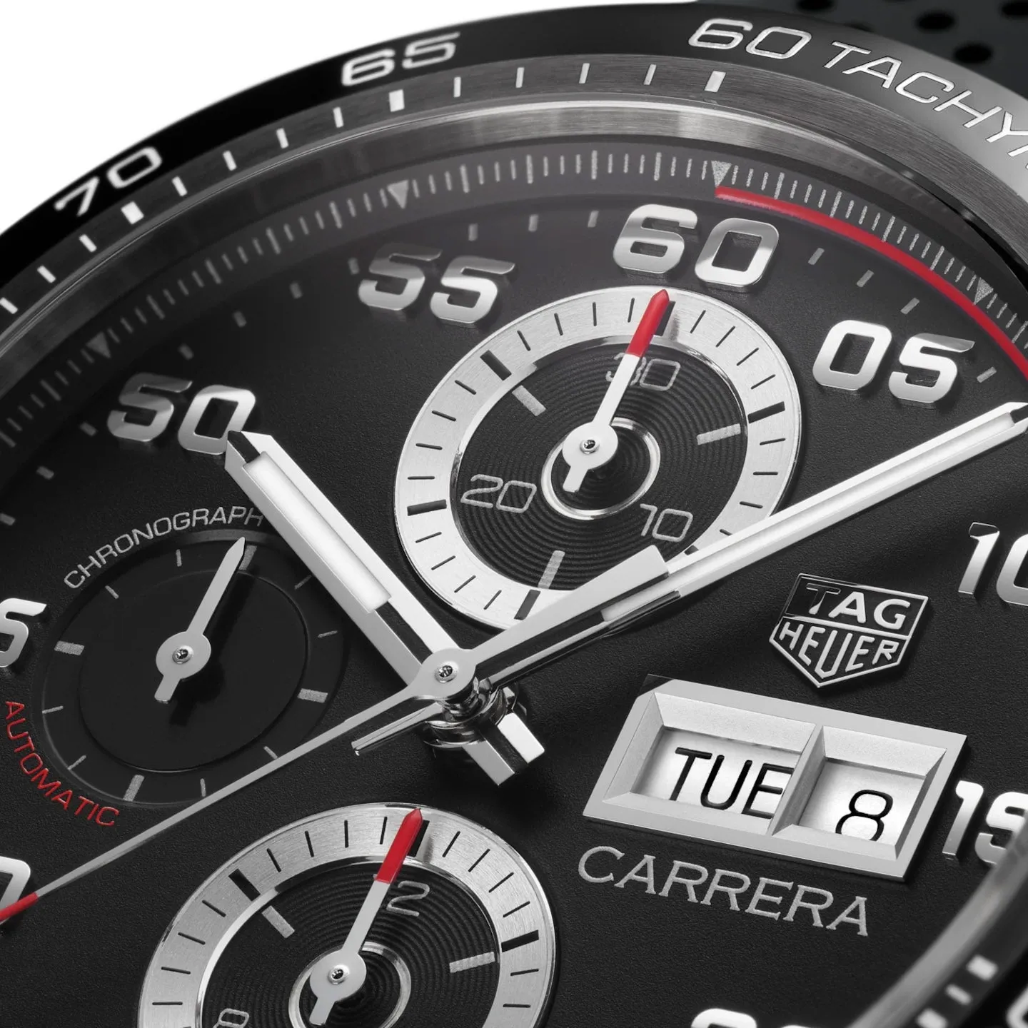 Tag Heuer Carrera Men's Black Chronograph Watch CBN2A1AA.FT6228