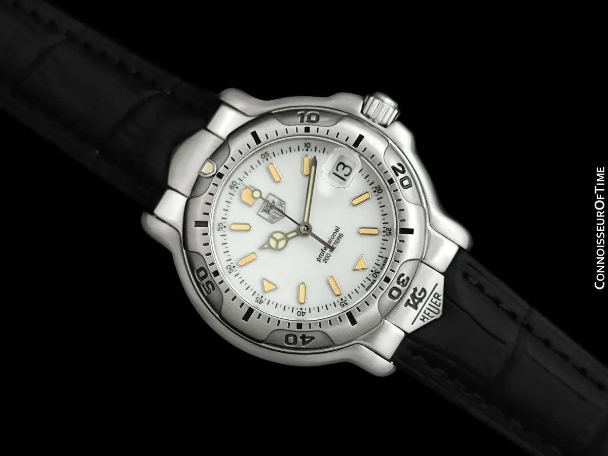 TAG Heuer Professional 6000 Mens Full Size Divers SS Steel Watch - Mint with Warranty