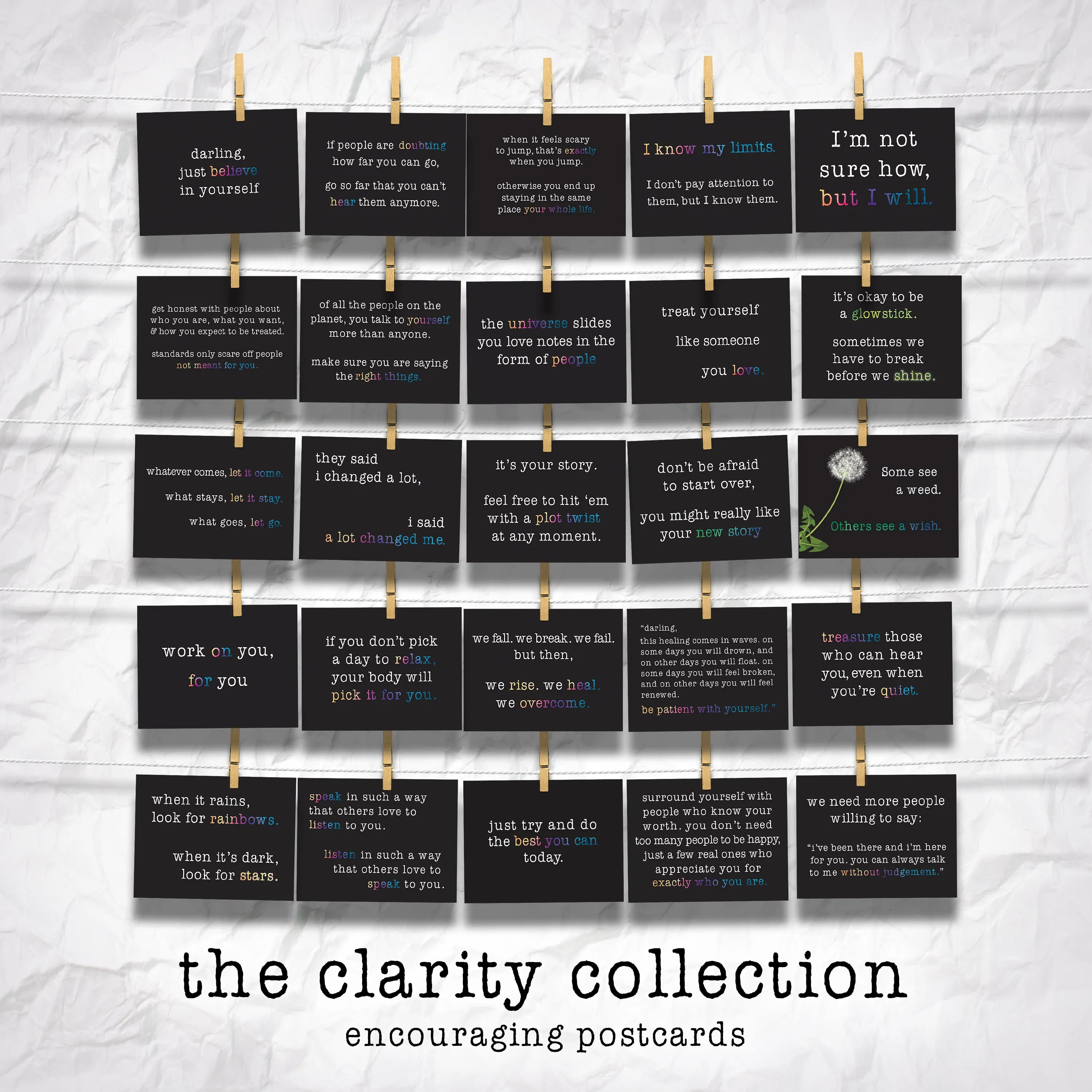 The Clarity Collection 25-Card Postcard Set