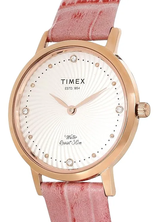 Timex Silver Dial Women Analog Watch - TWEL12703