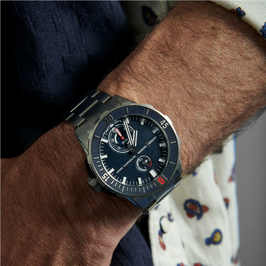 Ulysse Nardin - Diver Chronometer Blue - Titanium Bracelet - 44mm