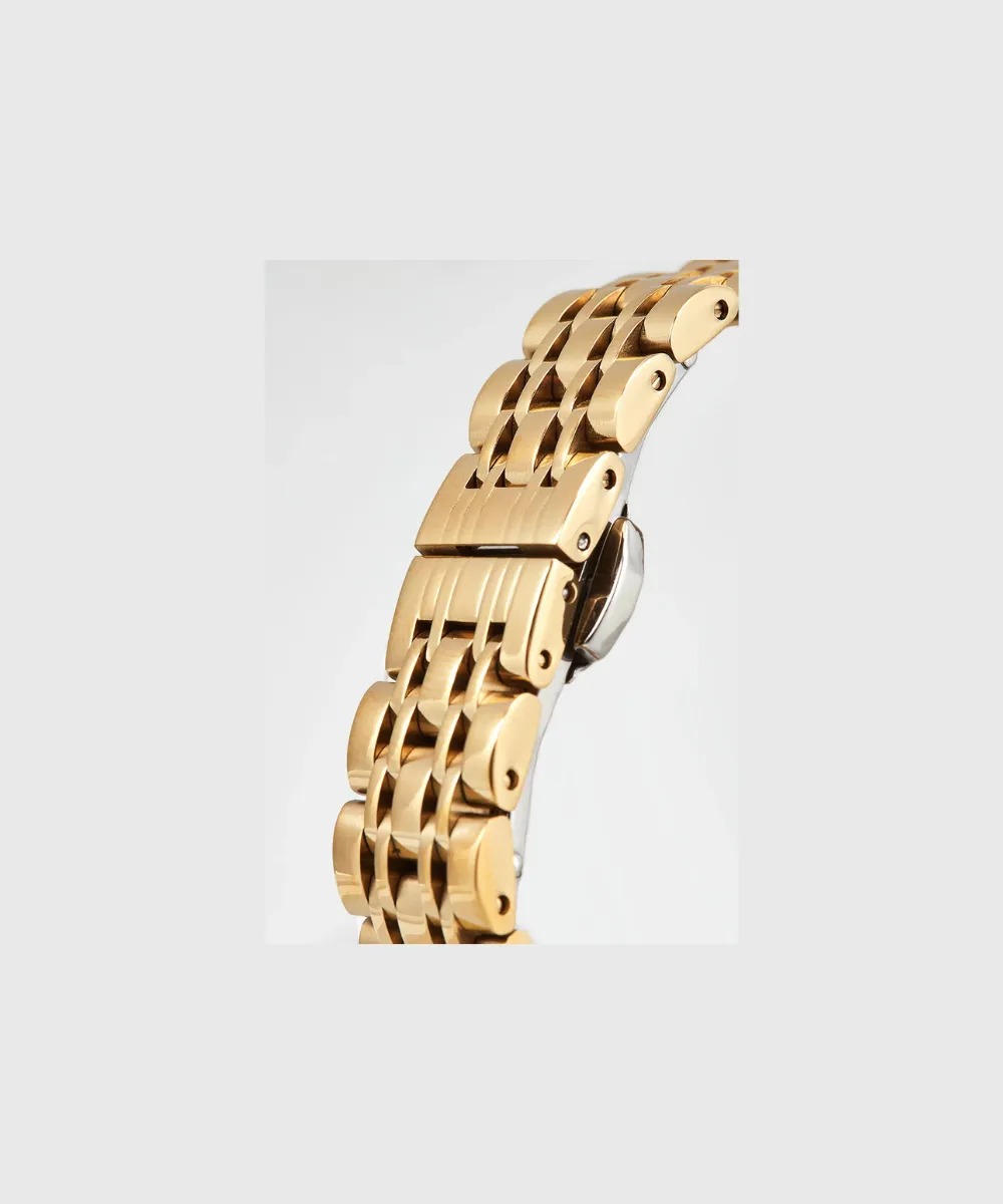 US POLO WOMEN ELEONOR STAINLESS STEEL BAND WITH GOLD PLATING PERSONALIZED BUCKLE