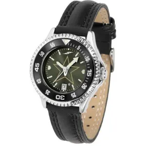 Vanderbilt Commodores Ladies Competitor Ano Poly/Leather Band Watch w/ Colored Bezel