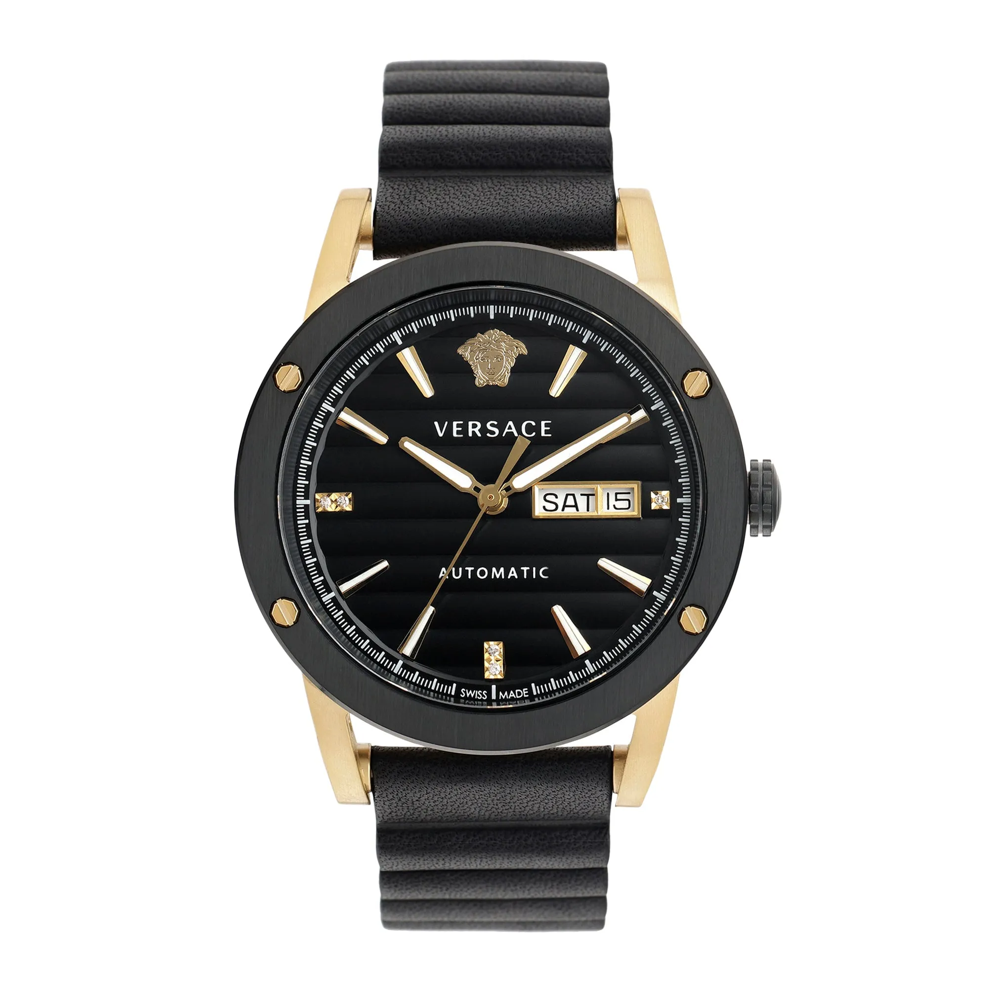 Versace Black Dial Analog Men Watch - VEDX00719