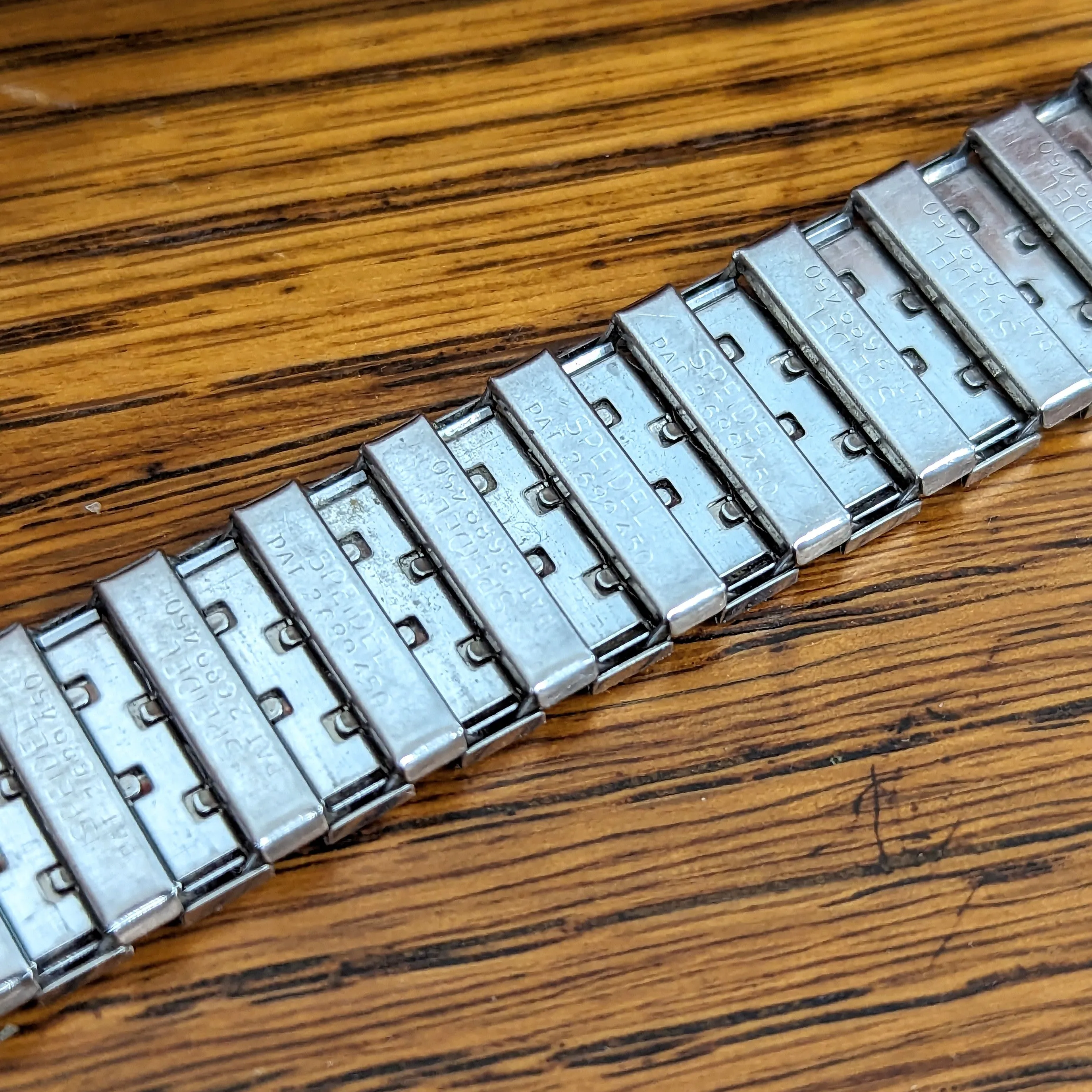 Vintage SPEIDEL 15mm Twist-O-Flex Watchband Expansion Bracelet ALL Stainless-Steel
