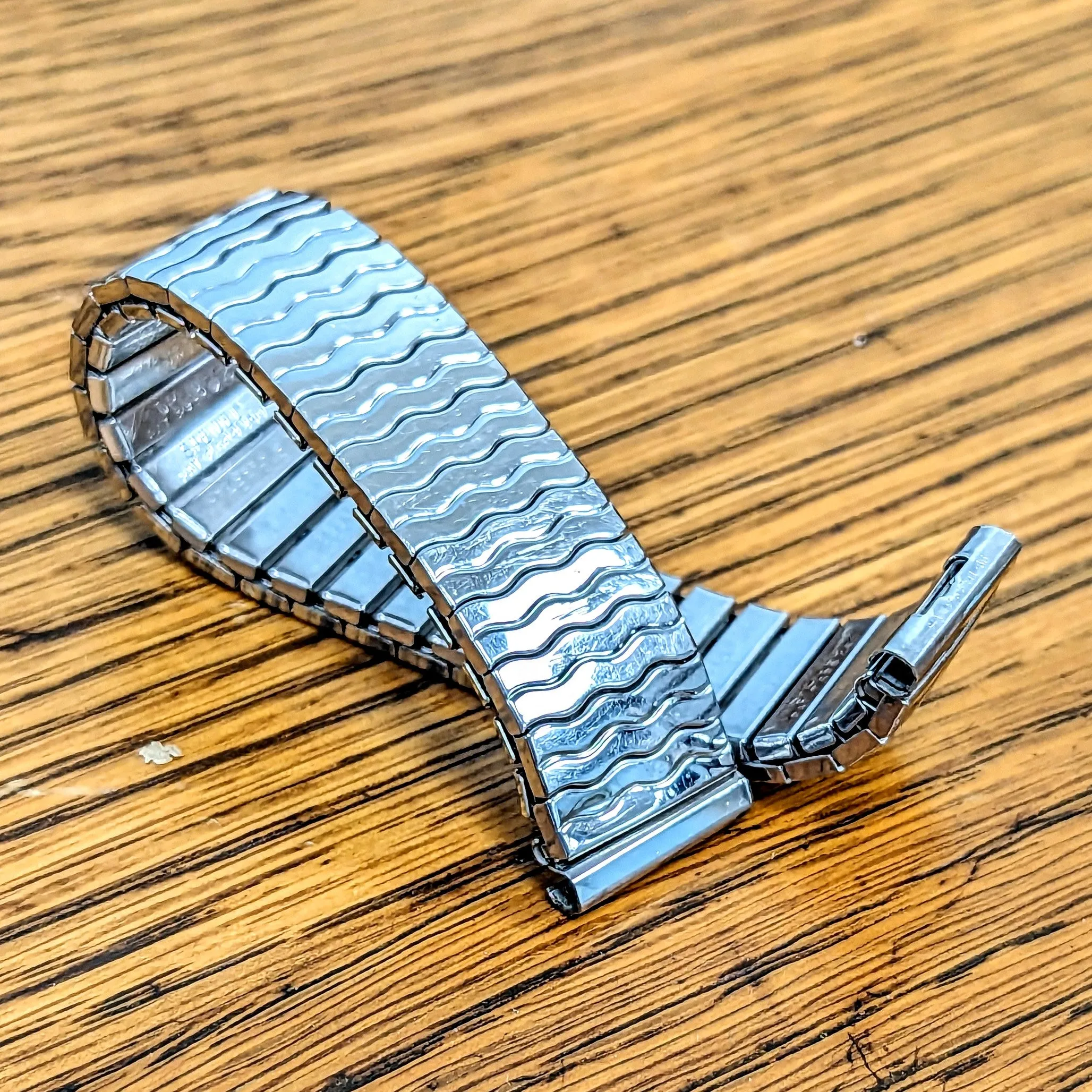 Vintage SPEIDEL 15mm Twist-O-Flex Watchband Expansion Bracelet ALL Stainless-Steel