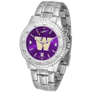 Washington Huskies Competitor AnoChrome - Steel Band Watch