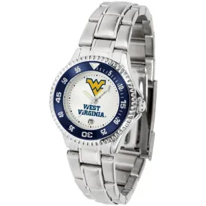 West Virginia Mountaineers Ladies Competitor Steel Band Watch