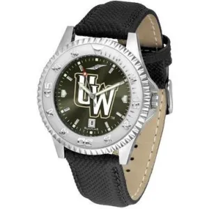 Wyoming Cowboys Competitor AnoChrome - Poly/Leather Band Watch